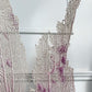 Natural Purple Sea Fan Coral mounted on a vintage brass base