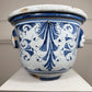 18th Century Blue and White French Cachepot probably Nevers