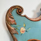 Antique Turquoise Painted Venetian Mirror