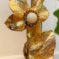 Fondica Gold Bird & Flowers Table Light, by Regis Dho