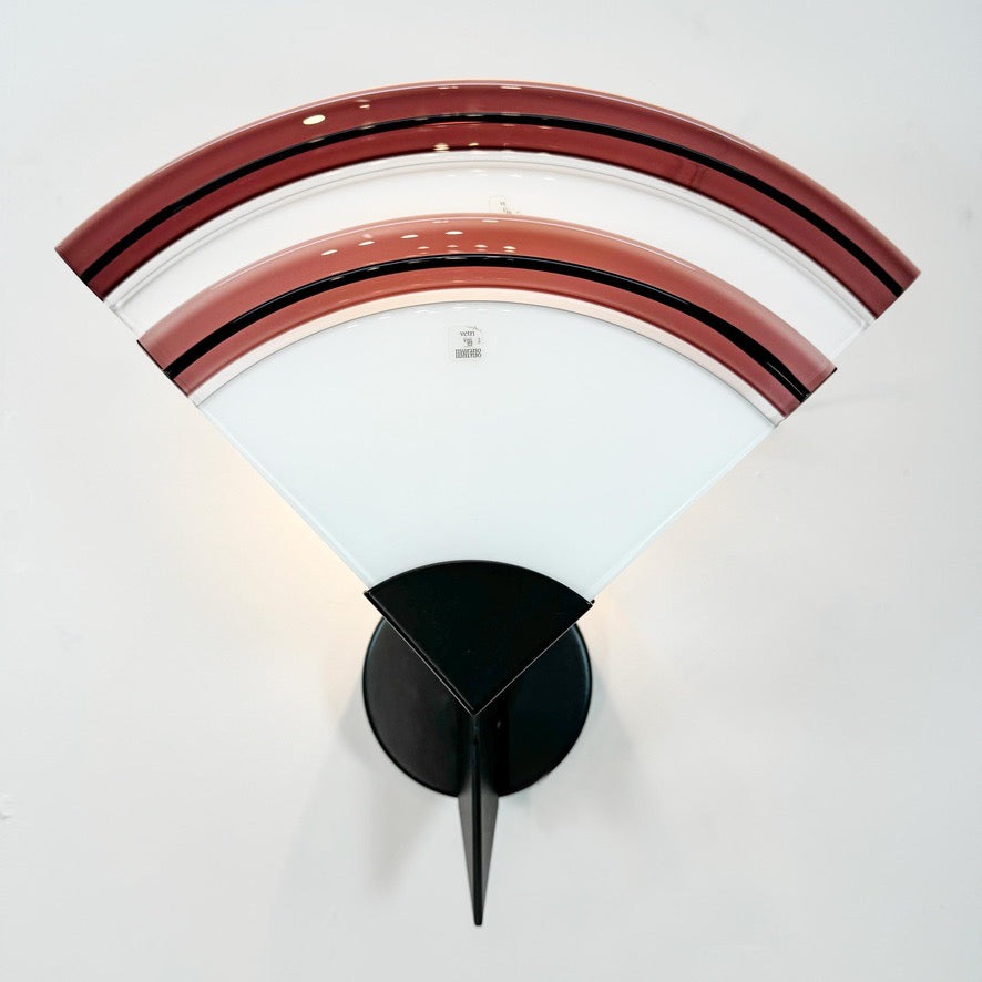 Large Vetri Murano Glass Uchiwa Wall Light