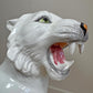 20th Century Italian Ceramic White Tiger Statue