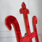 A Rare 19th Century French Gothic Revival Velvet Wrapped Studio Easel