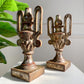 Pair of Late 18th Century Gold Wood and Gesso Baroque Altar Vases