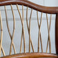 19th Century Herringbone Woven Elbow Chair with Stick Back