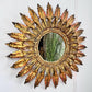 Gilt Spanish Sunburst Mirror with Light 1930's