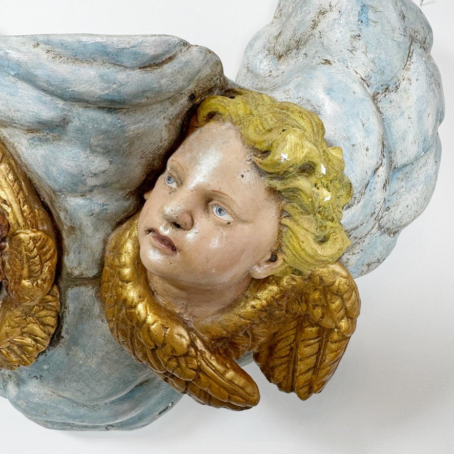 Plaster Putto Wall Shelves Circa 1920
