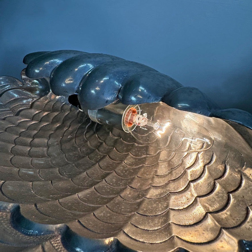 Vincent Garnier Pewter Clam Shell Table Lamp