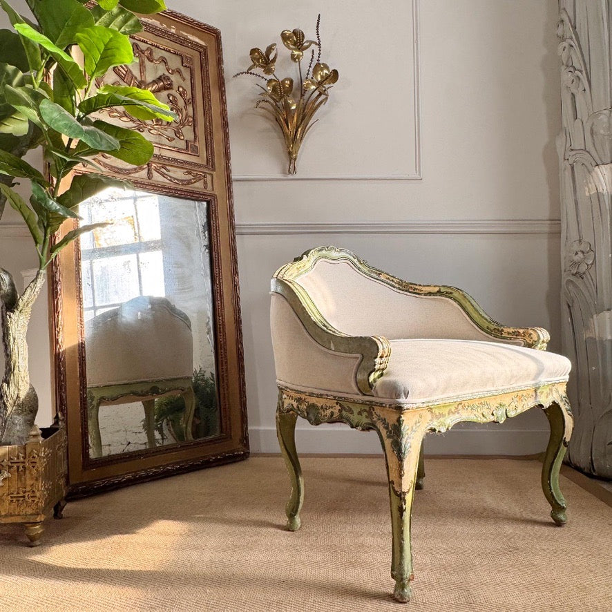 Antique Painted Venetian Chair Circa 1820