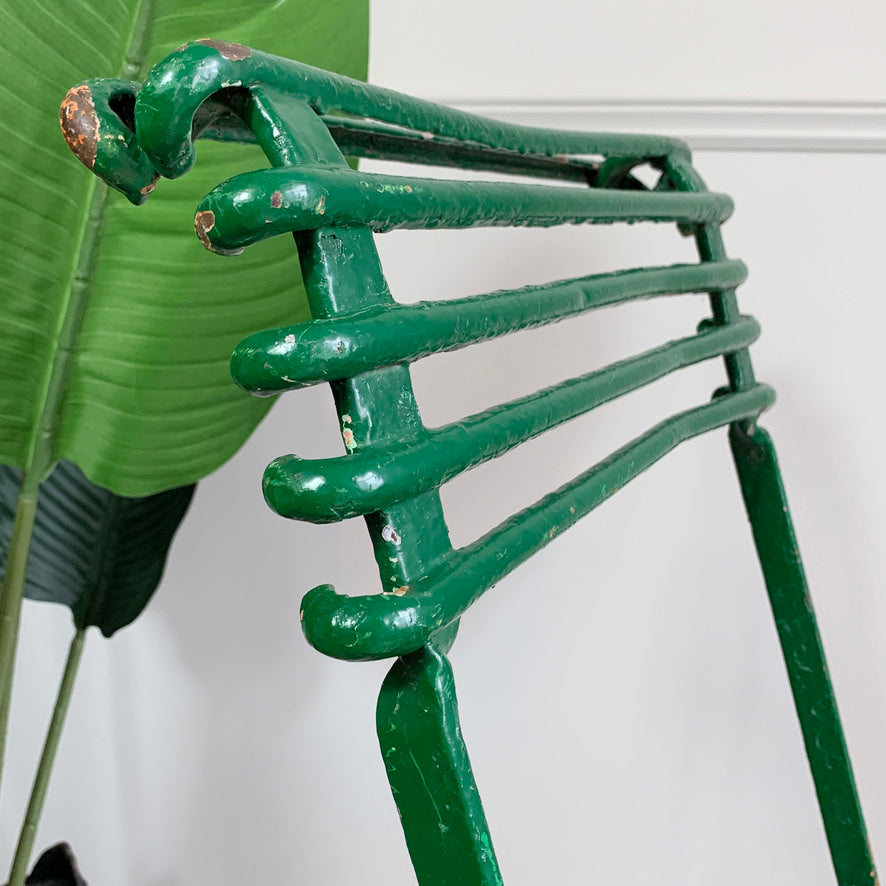Late 19th Century Green Arras Garden Chair