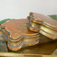 A Pair of 19th Century Carved Wood Gold Gesso Display Stands