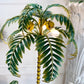 Polychrome Green Palm Tree Floor Lamp France 1940's
