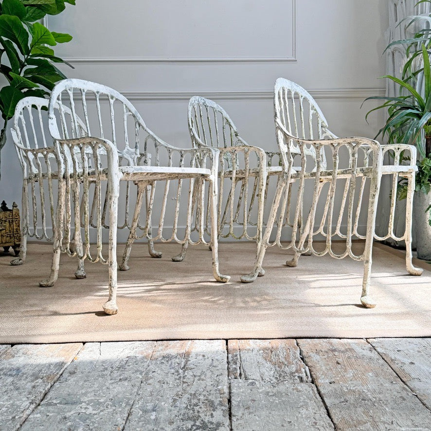 Mid Century Faux Bamboo Garden Chairs Brazil 1970
