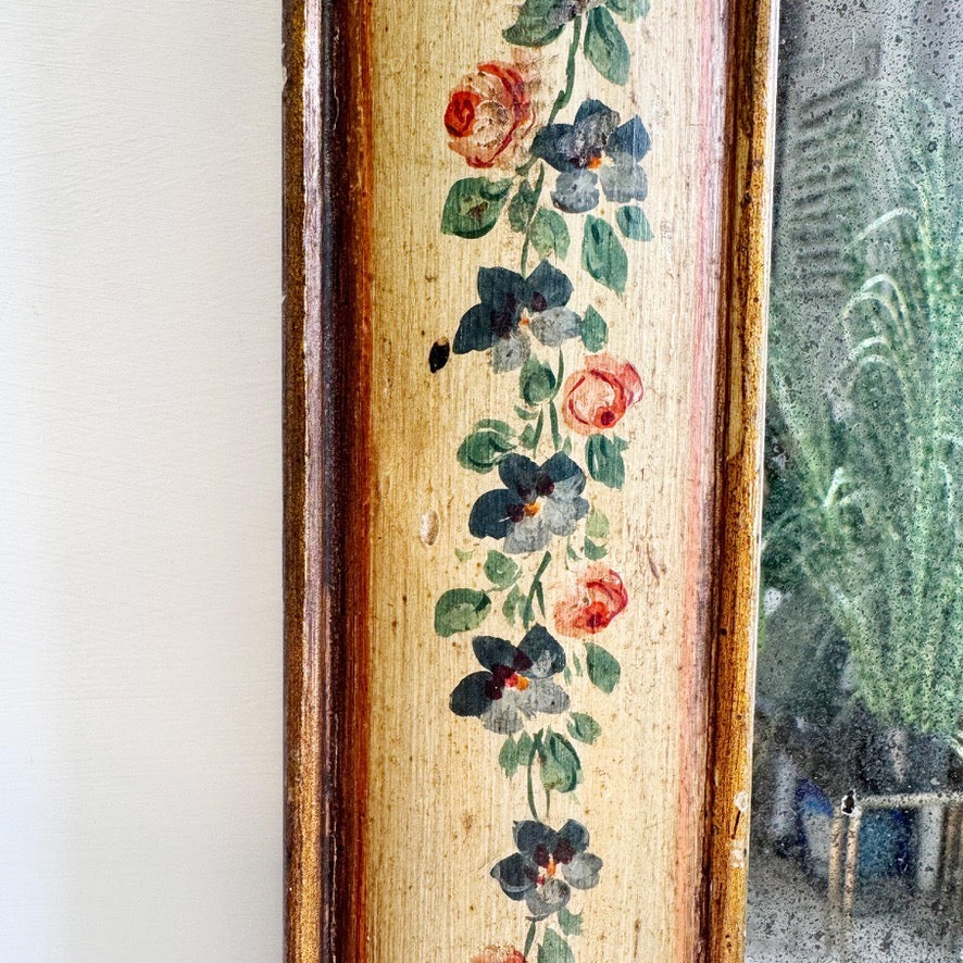 Queen Anne Style Floral Mirror 18th Century