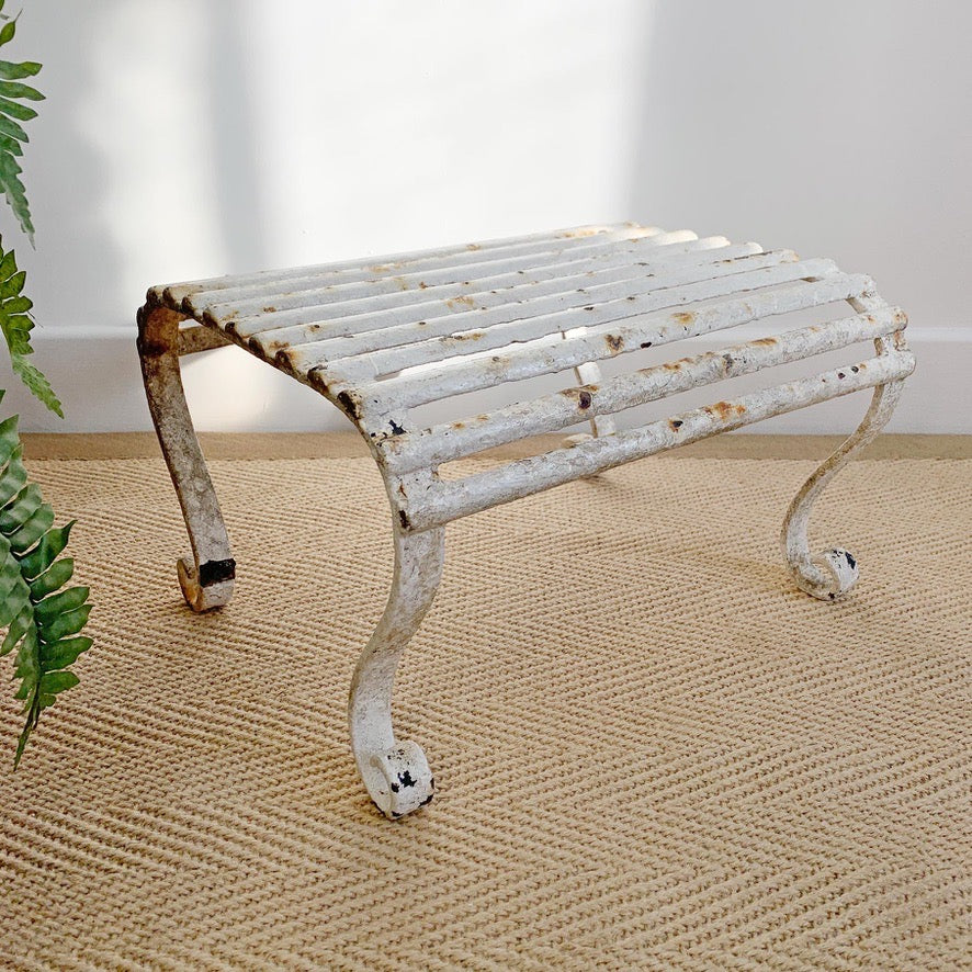 19th Century Wrought Iron Foot Stool