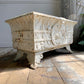 19th Century Large White French Cast Iron Jardiniere