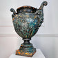 Antoine Durenne Foundry Satyr Mask Cast Iron Urn