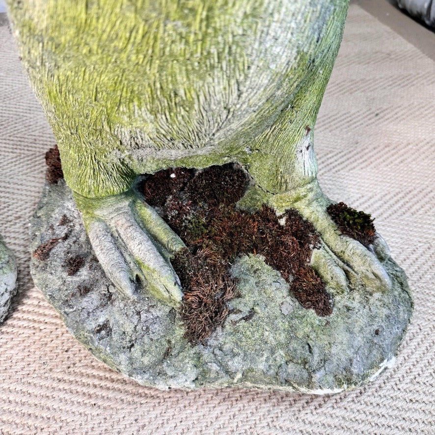 Vintage Life Size Stone Penguin Garden Statues 1970's