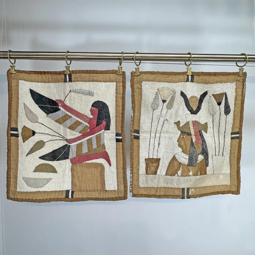 Pair of Early 20th Century Egyptian Applique Panels