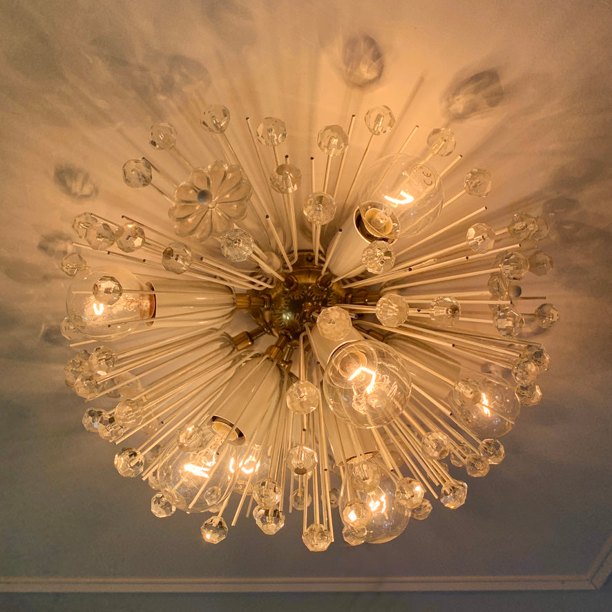 Sputnik Ceiling Light Snowball by Emil Stejnar for Rupert Nikoll