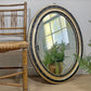 Large Regency Irish Giltwood and Ebonised Wall Mirror