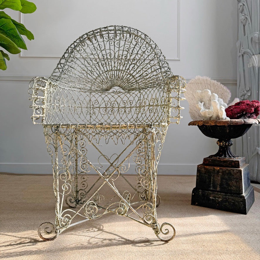Regency Decorative Wirework Garden Chair