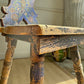 Alpine Blue Painted Folk Art Chairs