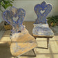 Alpine Blue Painted Folk Art Chairs