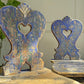 Alpine Blue Painted Folk Art Chairs