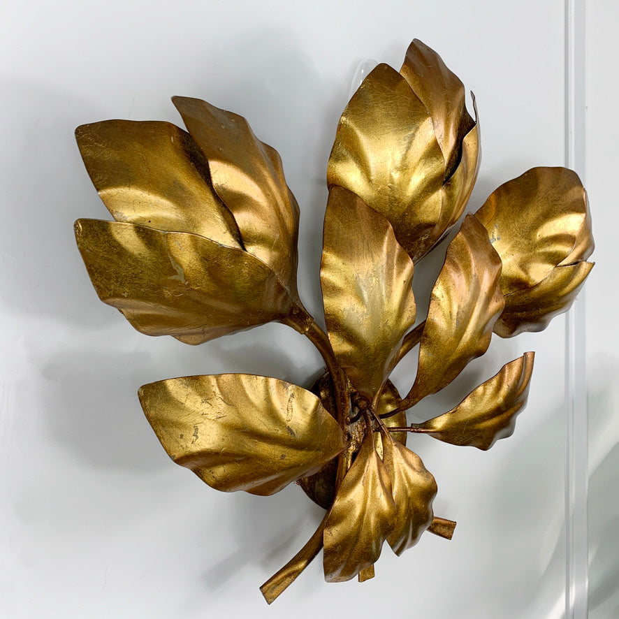 Hans Kogl Gold Leaf Wall Light
