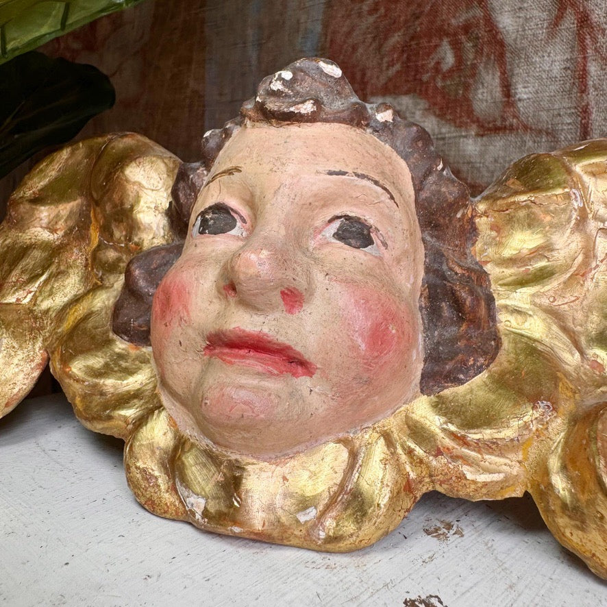 18th Century Giltwood Putti / Cherub