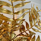 1950's Italian Gilt Leaf Fern Ceiling Light