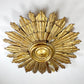Carved Gilt Wood Church Sunburst Light Circa 1920