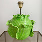 Jean Roger Life Size Green Ceramic Lettuce Table Lamp Paris 1950's