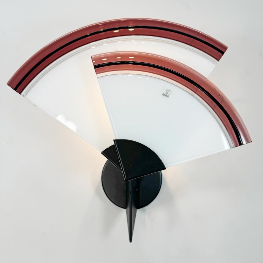 Large Vetri Murano Glass Uchiwa Wall Light