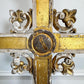 Neo-gothic Giltwood Processional Cross on Orb Circa 1810