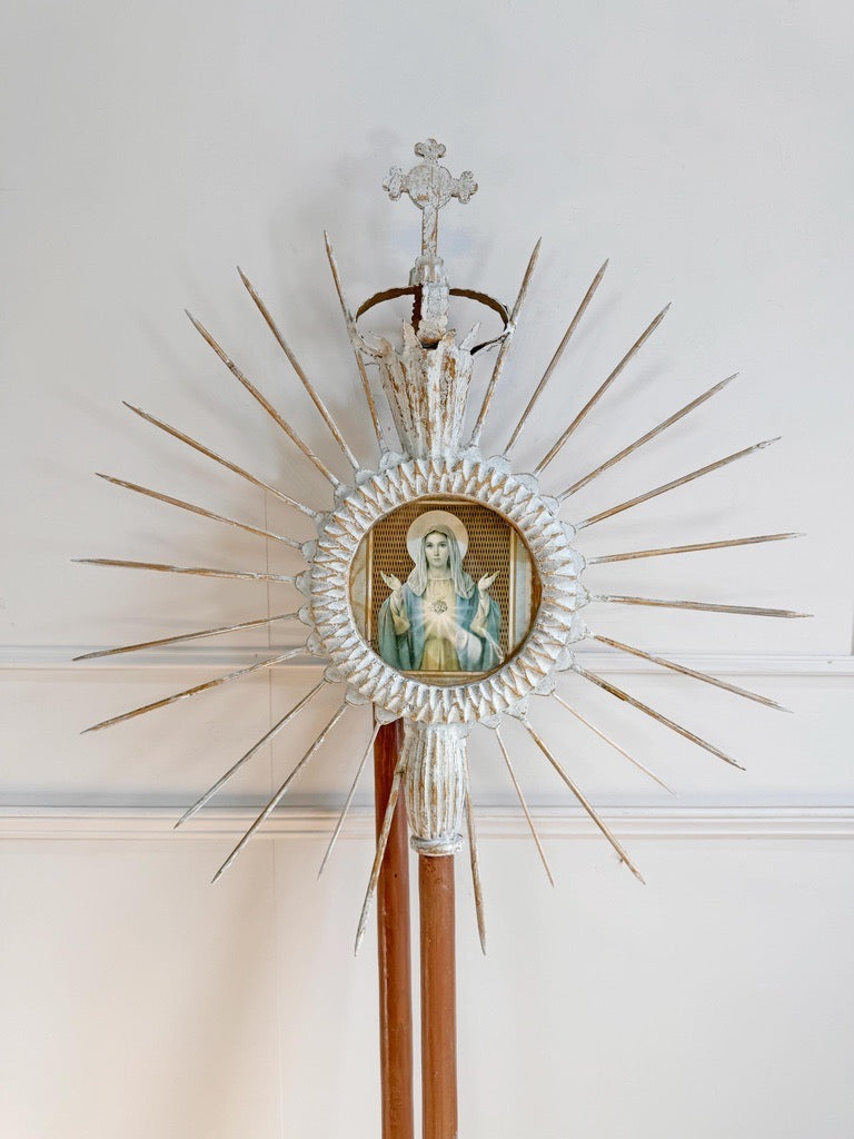 19th Century Sunburst with Crown