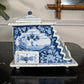 18th Century Dutch Delft Blue and White Ink Well attributed to Anthoni Pennis