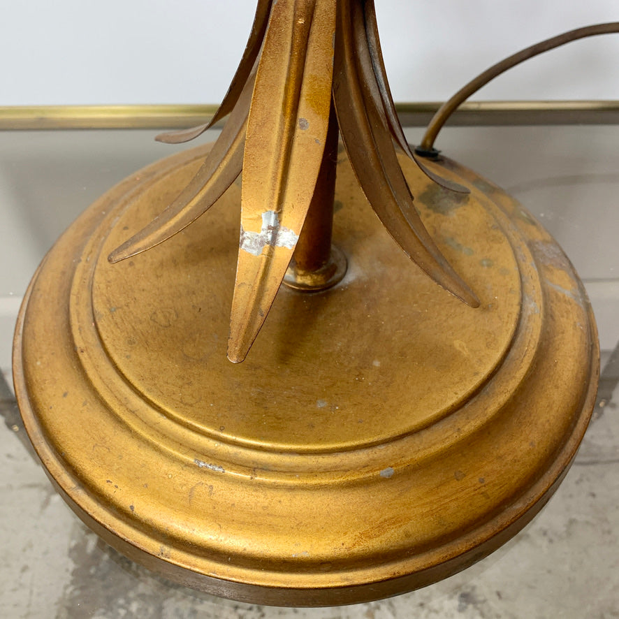 Hans Kogl Gold Wheat Sheaf Table Lamp 1970's