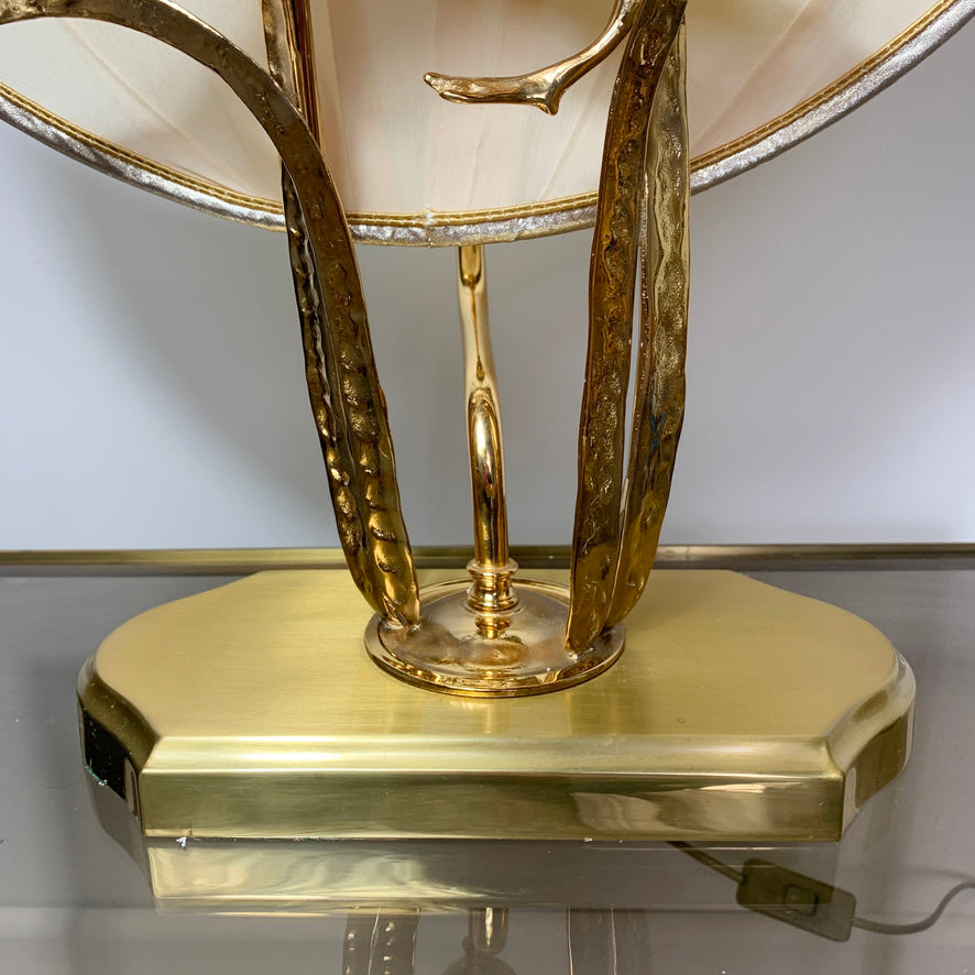 Lanciotto Galeotti Gold Goose & Moon Table Lamp