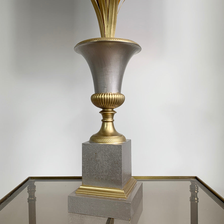 Maison Charles Vase Roseaux Silver & Gold Table Lamp