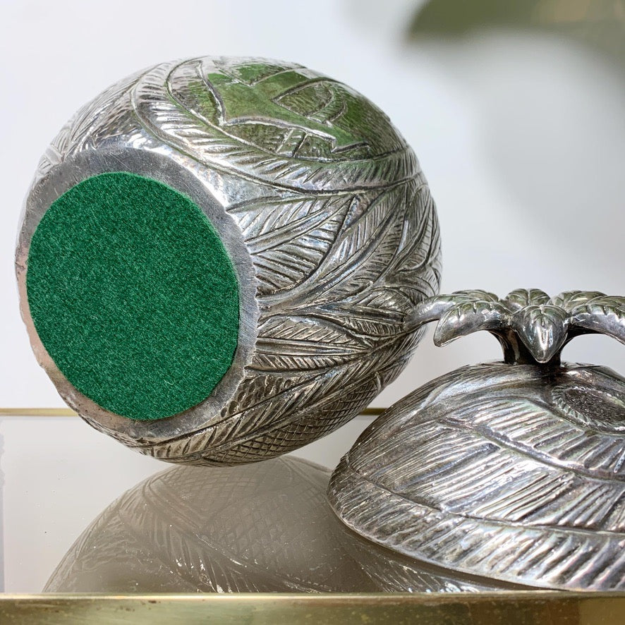 Modernist Silver Breton Design Ice Bucket in the Style of Marc Chagall, 1950's