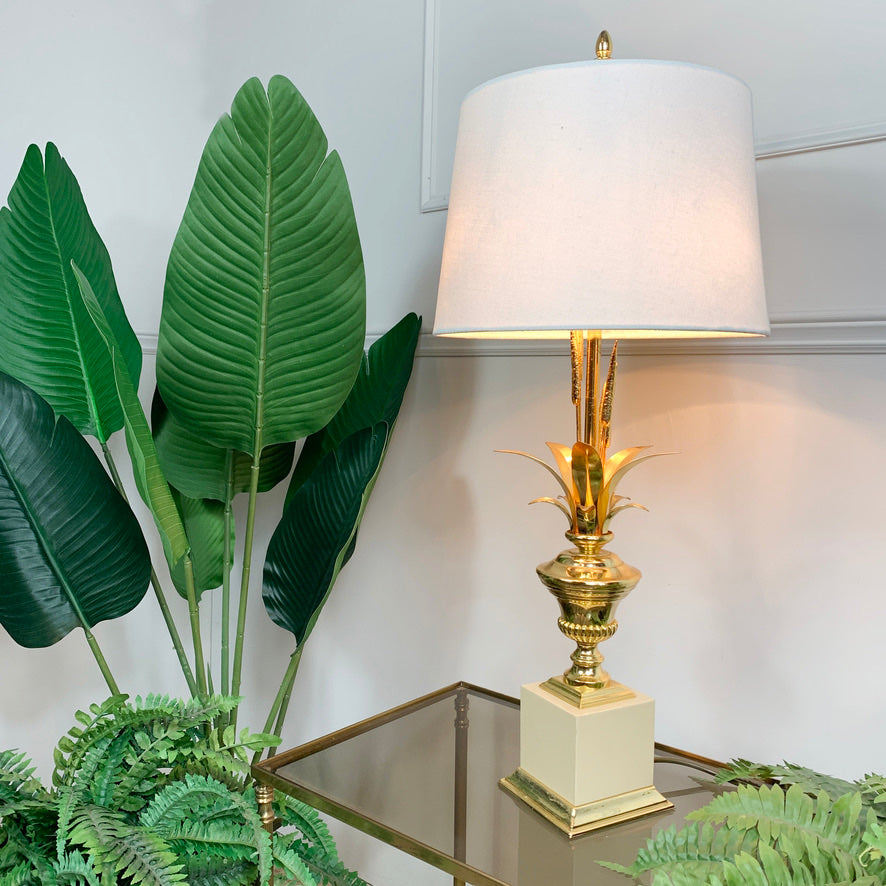 Lanciotto Gold Galeotti Table Lamp Italy 1970's for l'originale