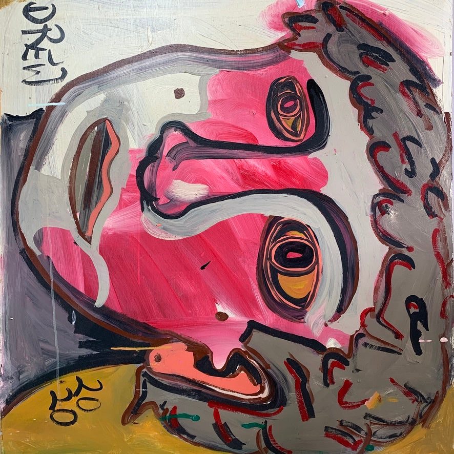 Faces In My Head - Outsider Artist Drew