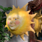 Large Folk Art Papier Mache Sun with Face