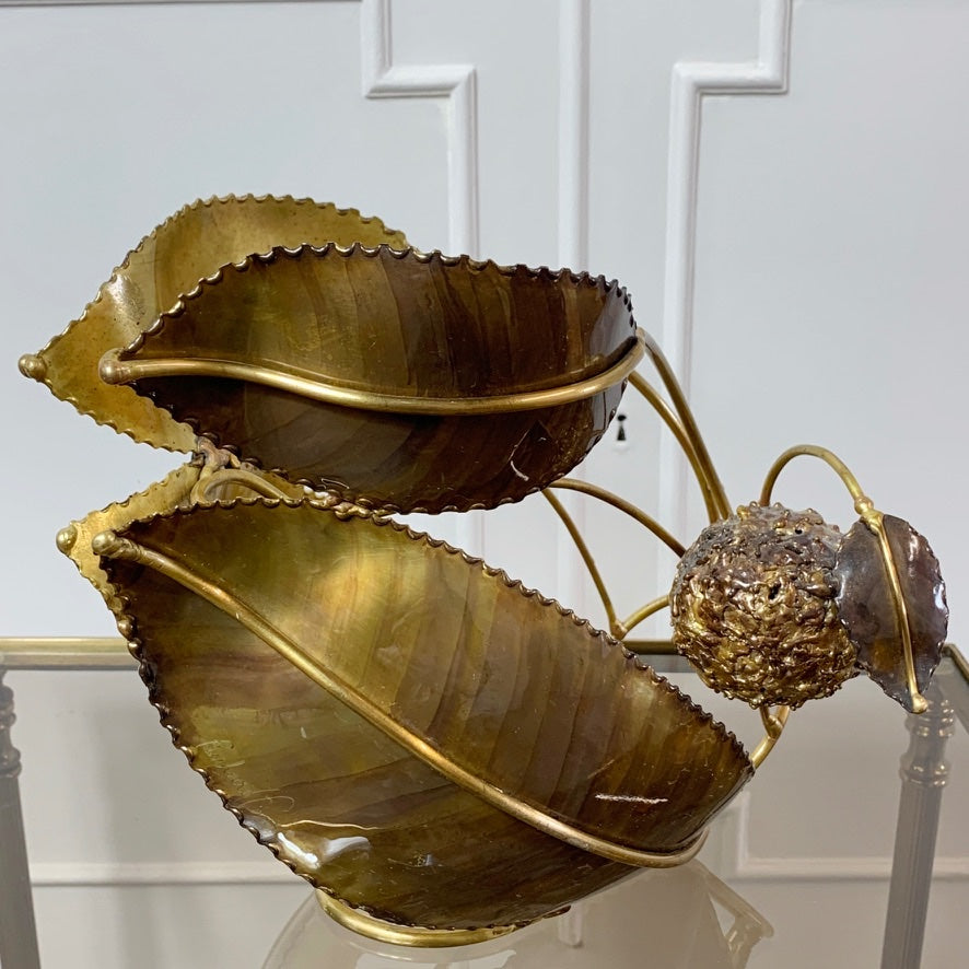 Richard Faure Gold 'Chestnut' Wine Bottle Cradle