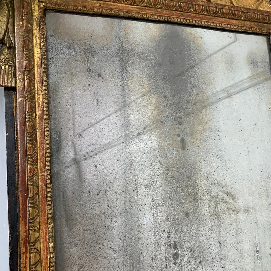 Superb Large 18th Century Louis XVI Gilt Wood Mirror