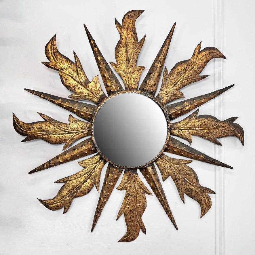 Vintage Spanish Sunburst Mirror 1950's