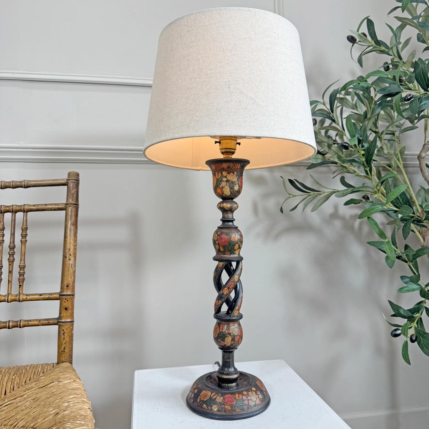 Large Antique Kashmiri Table Lamp