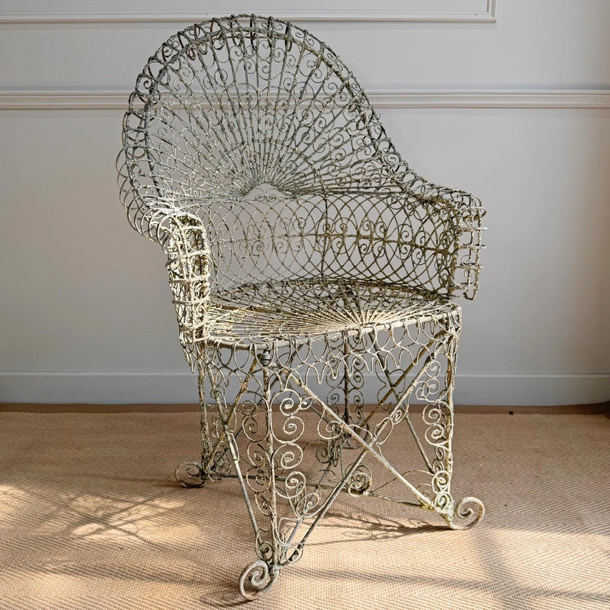 Regency Decorative Wirework Garden Chair